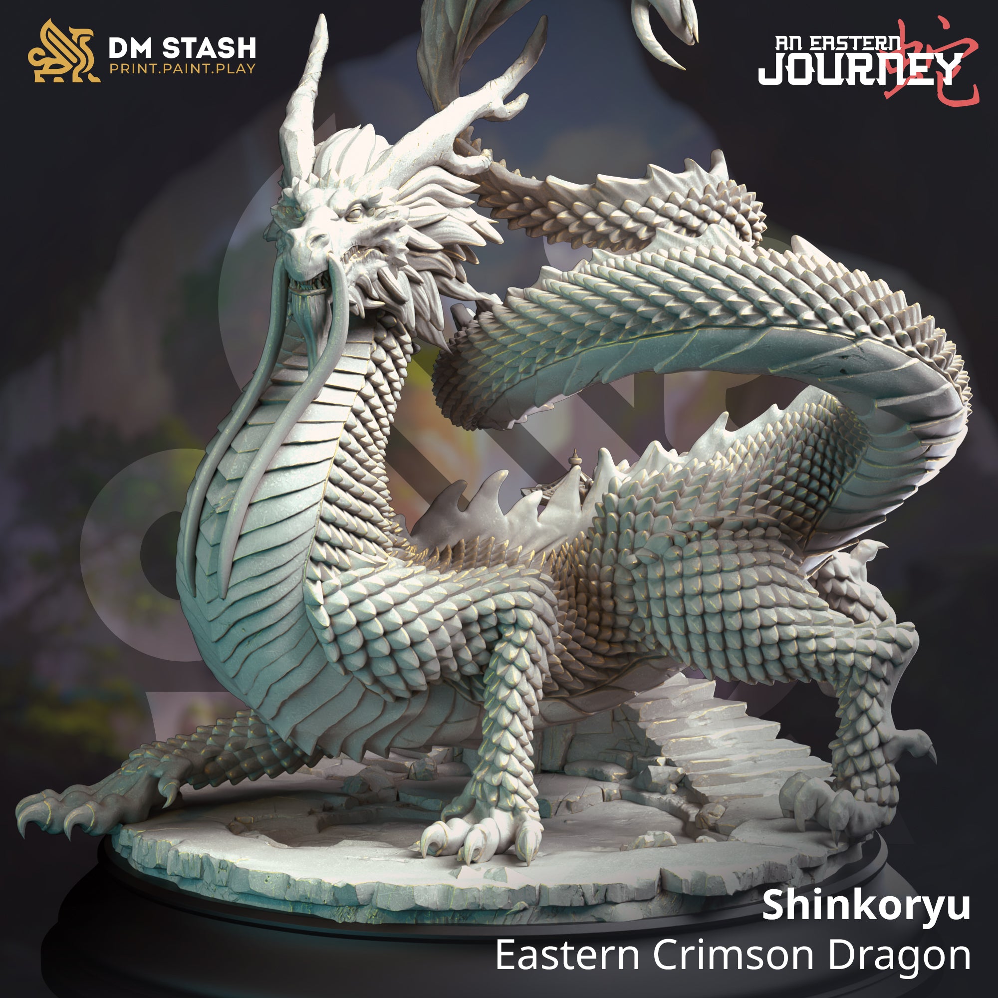 Eastern Crimson Dragon (Shinkoryu) by DM Stash