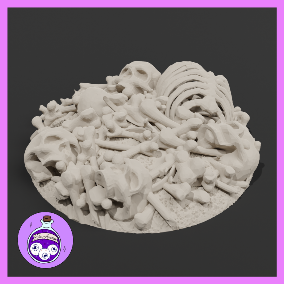 Skeleton Pile on Dirt by Ella's Arcanum