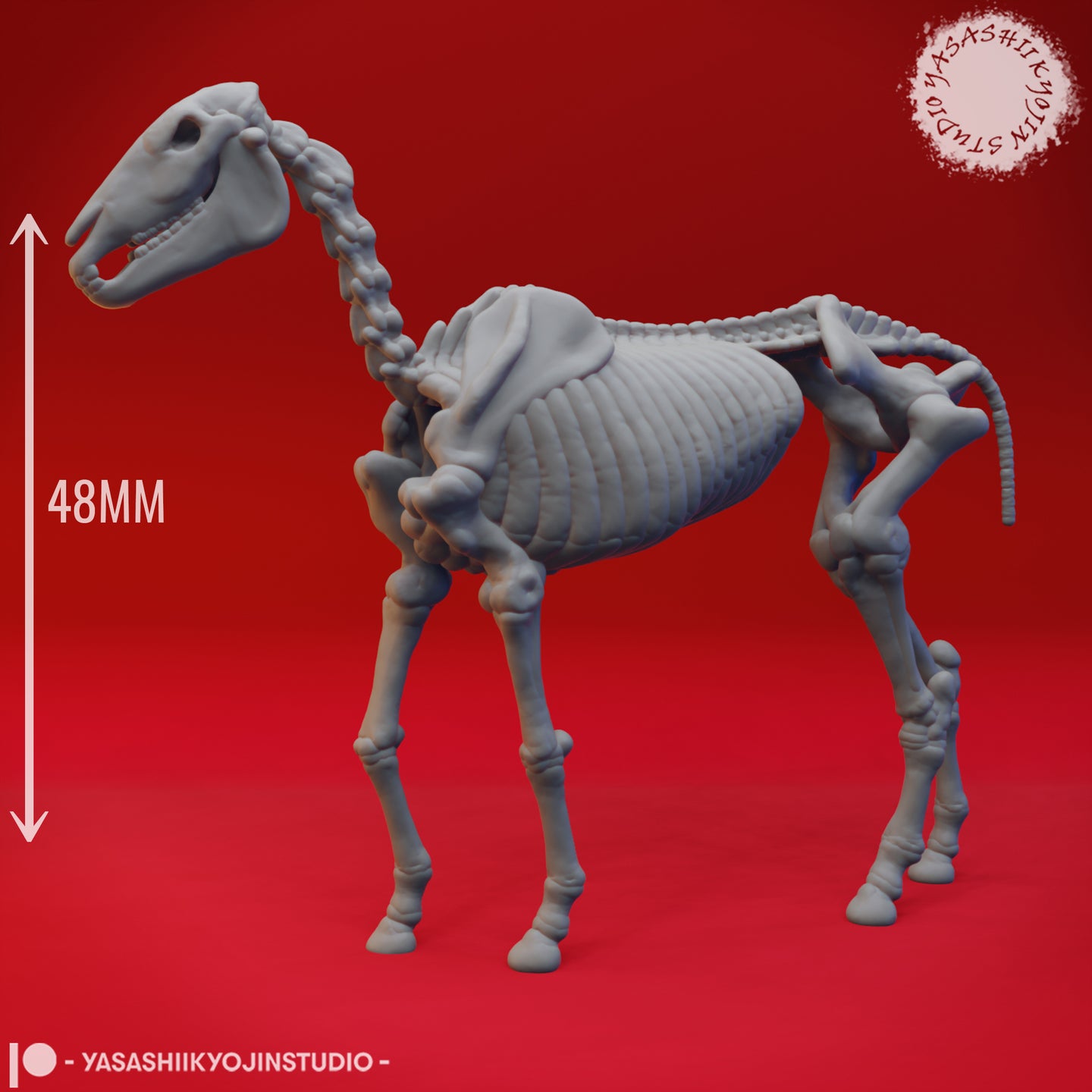 Skeleton Horse / Unicorn 02 by Yasashii Kyojin Studios
