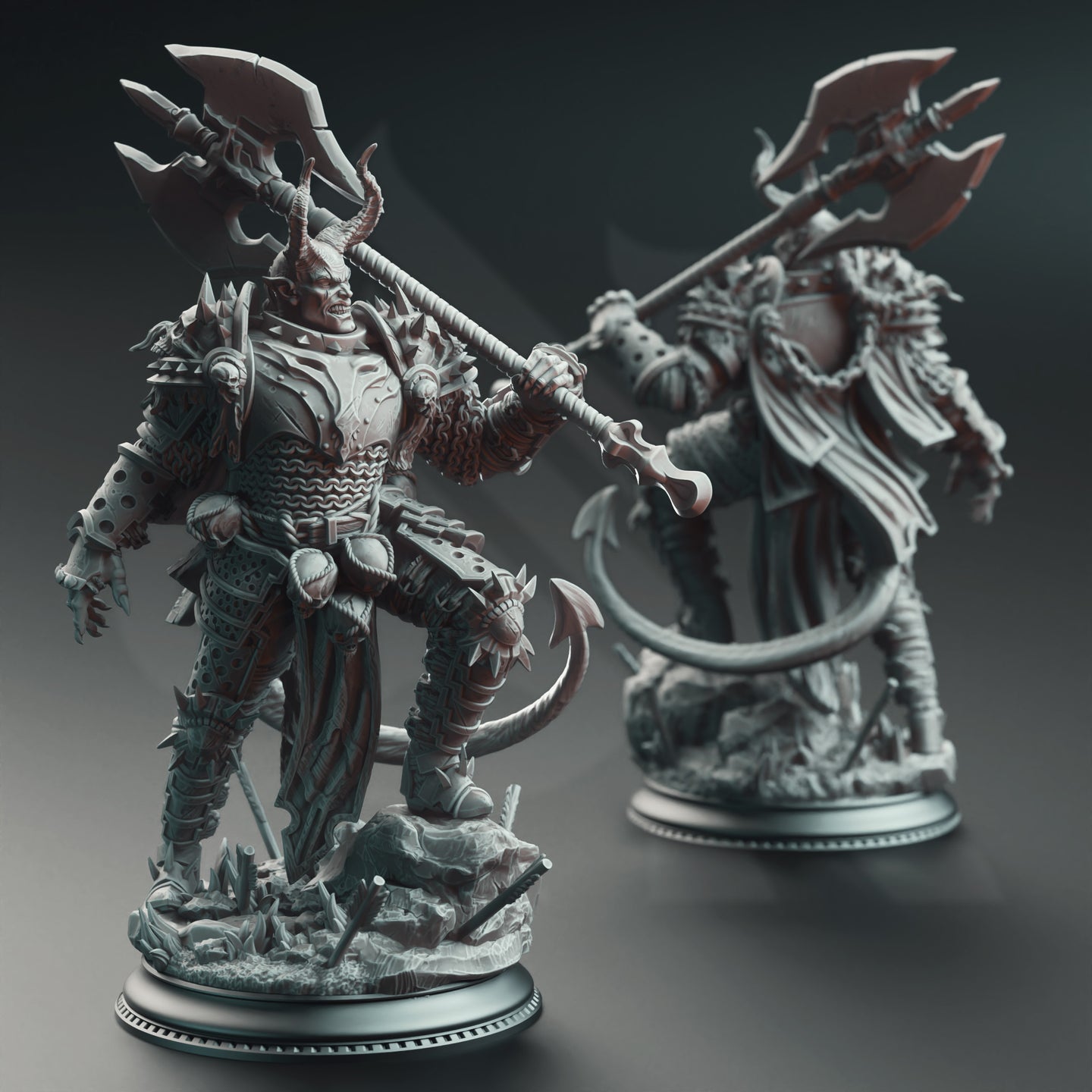 Demonic Knight of the Seventh Reverie (Skorn Skullsplitter) by DM Stash