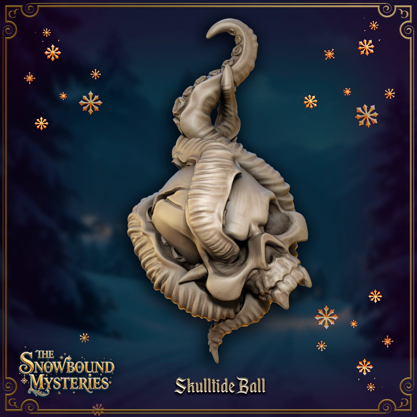 Skulltide Ball Xmas Bauble by Great Grimoire