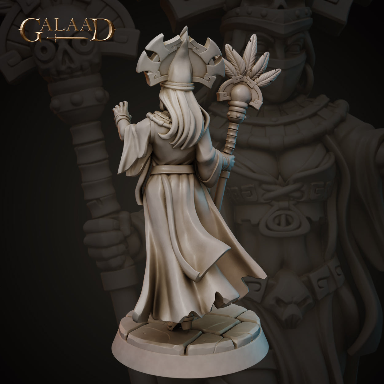 Aztec Sorceress 02 by Galaad Miniatures