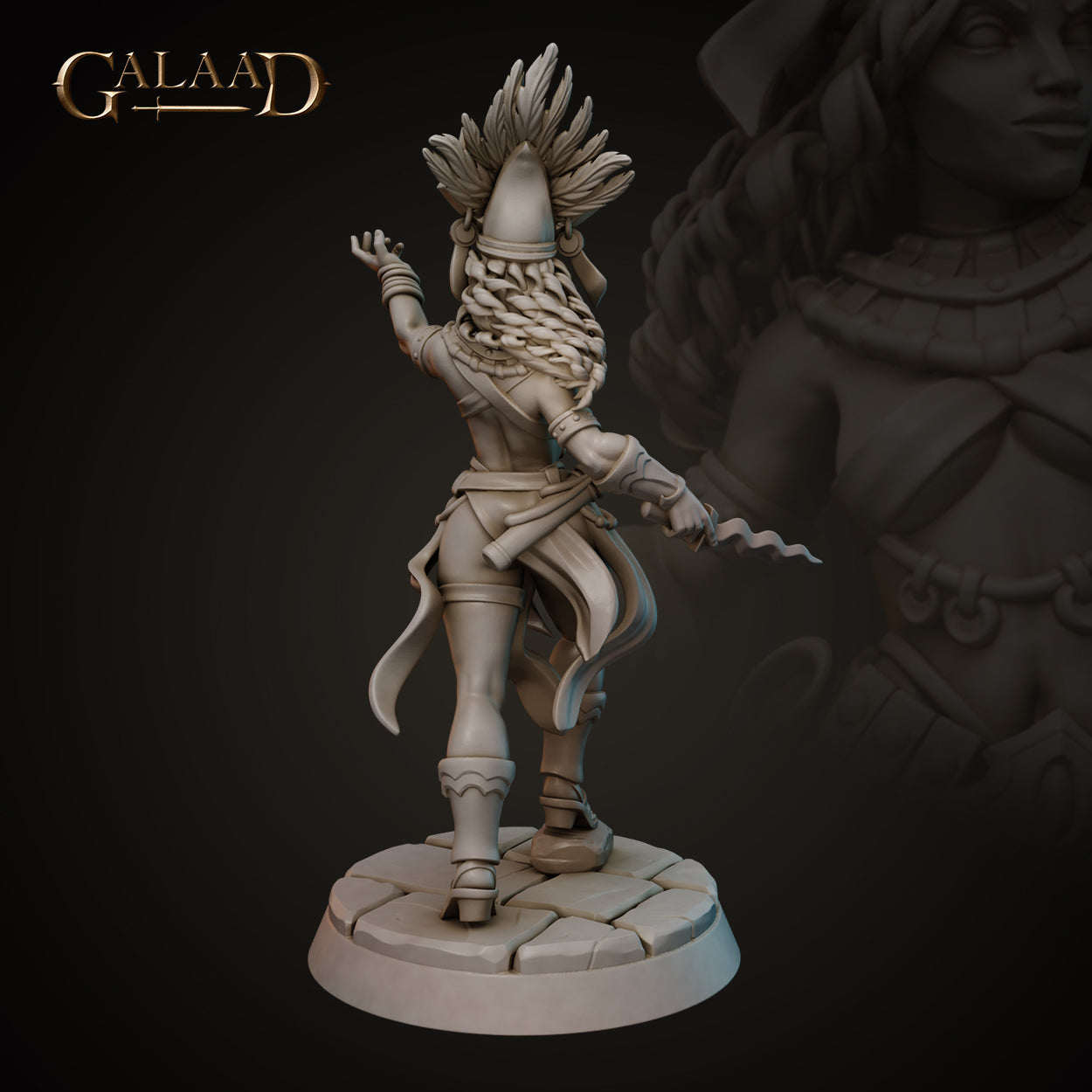 Aztec Sorceress 01 by Galaad Miniatures