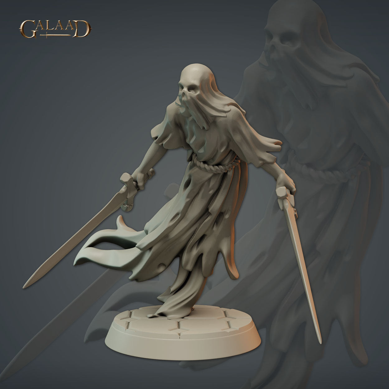 Partially Rendered Miniature Model Spectre | D&D Miniature for Ravenloft Campaigns – MitzNSimz