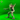 Digital render of Ssarnak, an aberrant creature miniature in 32mm scale, sculpted in a low predatory crouch with clawed hands splayed wide, taloned feet, a crown of jagged bone spines, a single cyclopean eye, and exposed musculature — shown unpainted against a green background