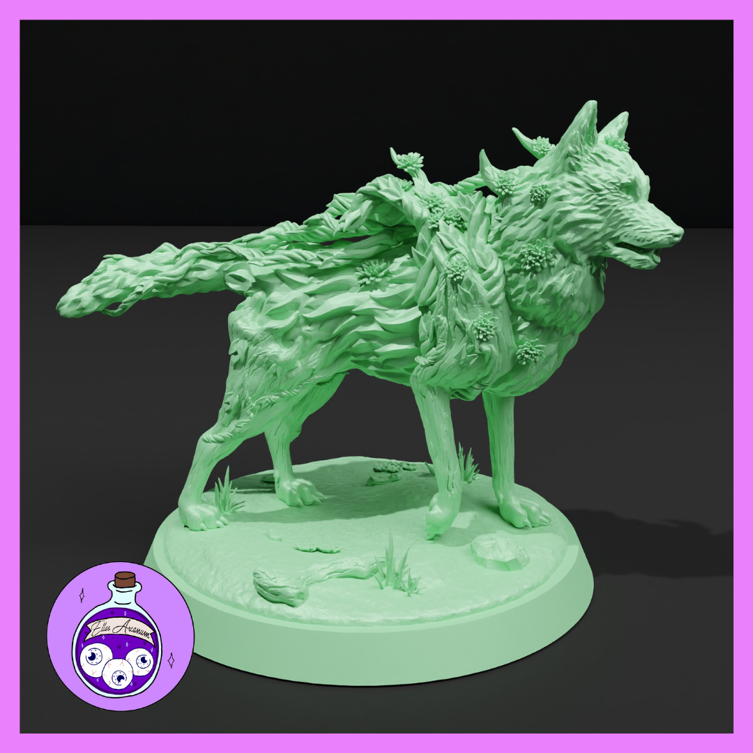 Standing Forest Sprite Wolf by Ella's Arcanum Minis