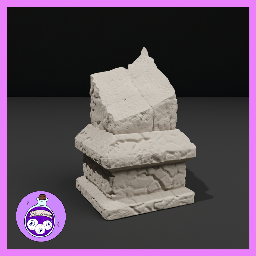 Stone Column Broken 4 by Ella's Arcanum