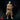 Front-facing digital render of an unpainted elven vampire lord miniature in robes, holding a goblet in both hands, with a flowing cape and arcane sigil clasps on his coat — front view