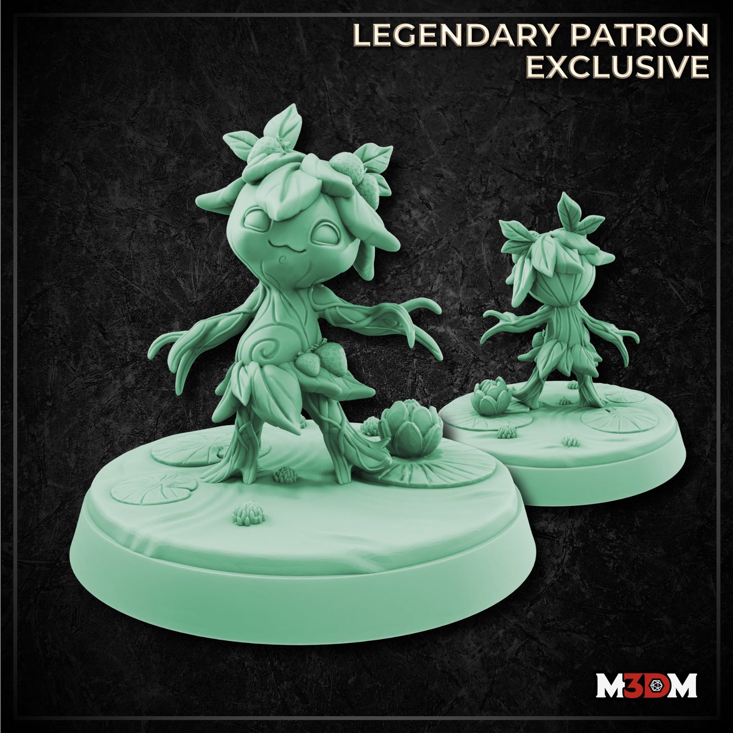 Strawberry Leshy Plantfolk by Mia Kay M3DM