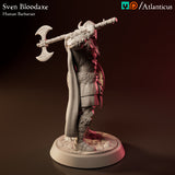 Sven Bloodaxe Human Barbarian w/Battle Axe Calm by Atlanticus Arts