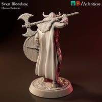 Sven Bloodaxe Human Barbarian w/Battle Axe Calm by Atlanticus Arts