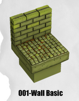 Toxic Sewer Wall Basic TS-001 by Dungeon Blocks
