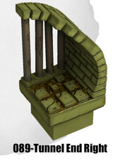 Toxic Sewer Tunnel End Right TS-089 by Dungeon Blocks