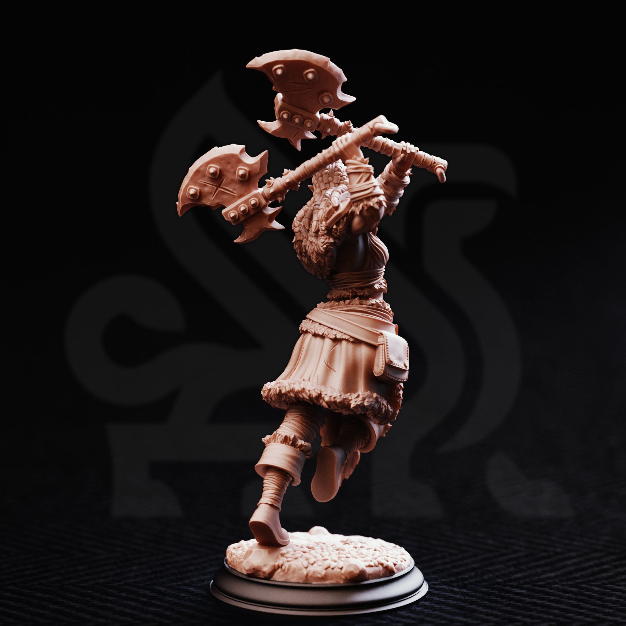 Half-Orc Barbarian (Tekrana of the Bloodfangs) by DM Stash