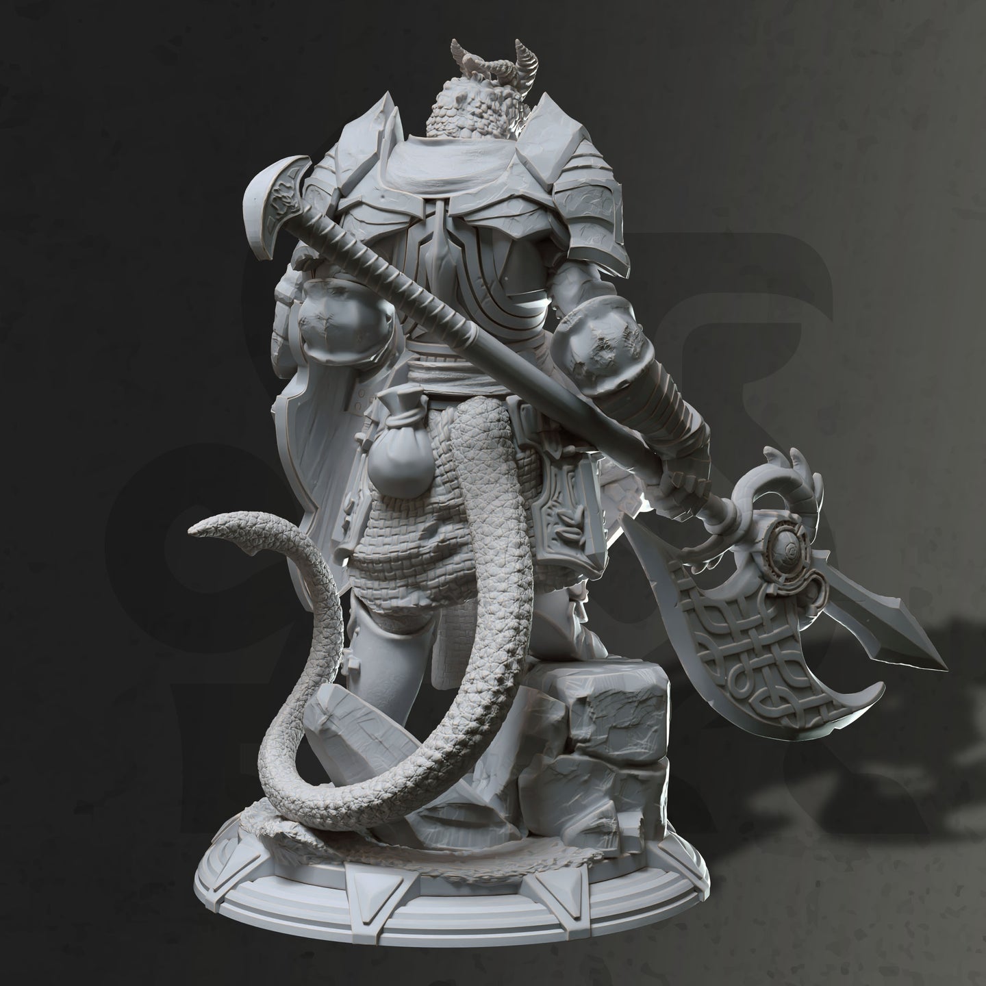 Dragonborn Knight (Tharvian) by DM Stash