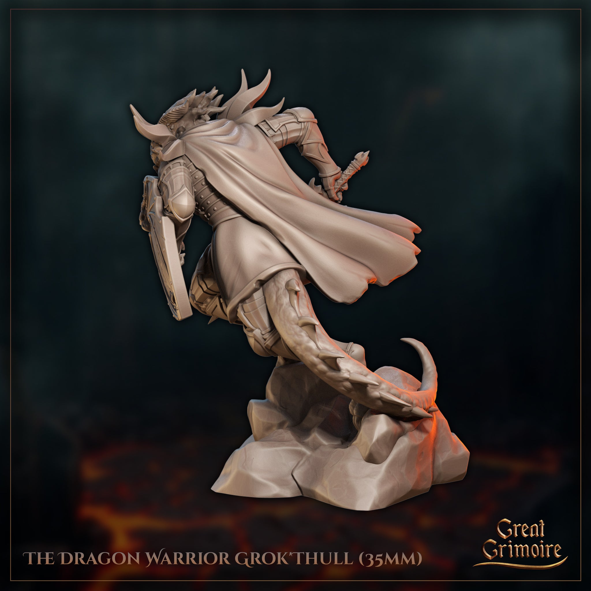 Lizardfolk Warrior Grok'Thull by Great Grimoire