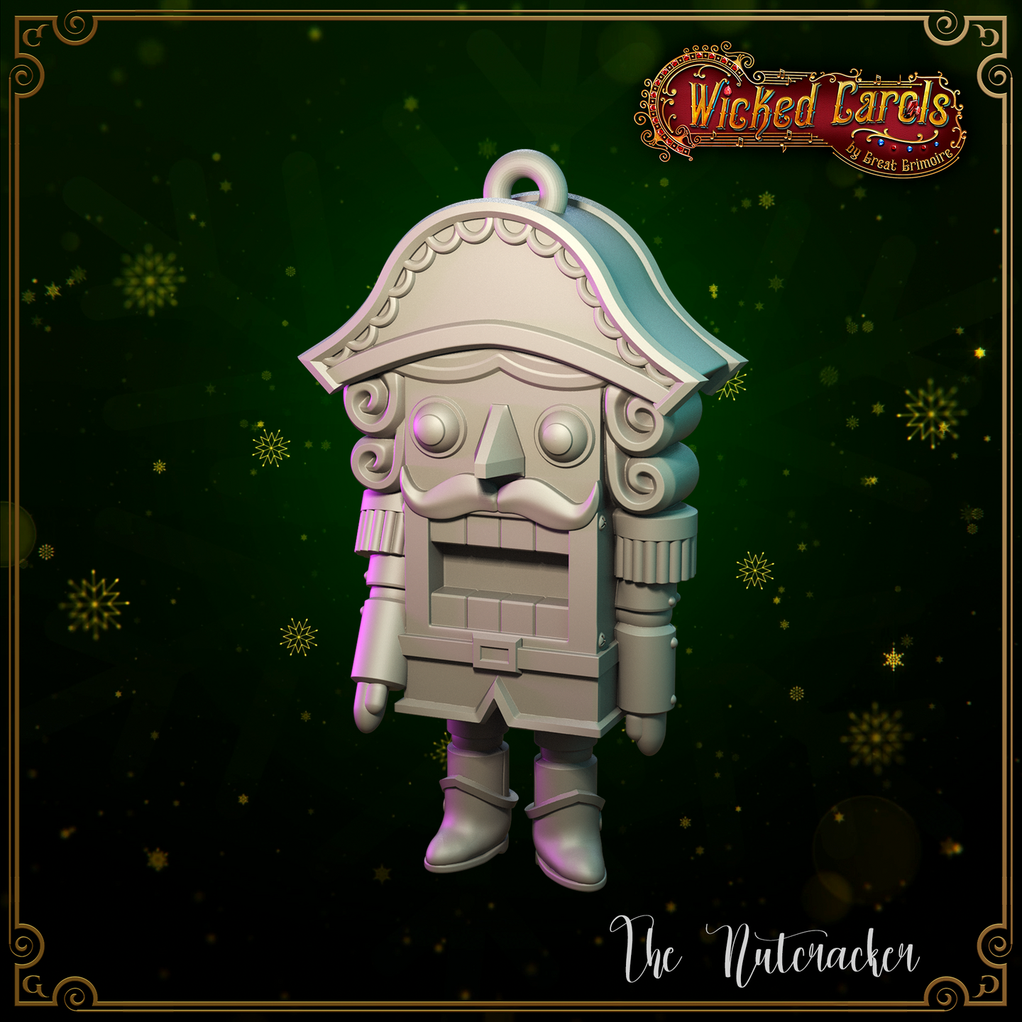 Nutcracker Xmas Ornament by Great Grimoire