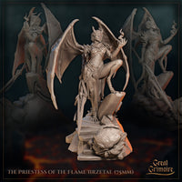 Lizardfolk Priestess of the Flame Iirzetal by Great Grimoire