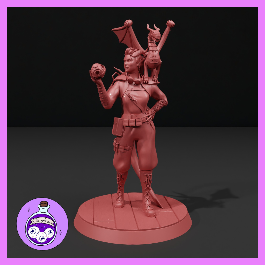 Tiefling Artificer by Ella's Arcanum Minis