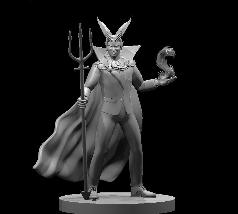 Tiefling Male Warlock of the Deep by MZ4250