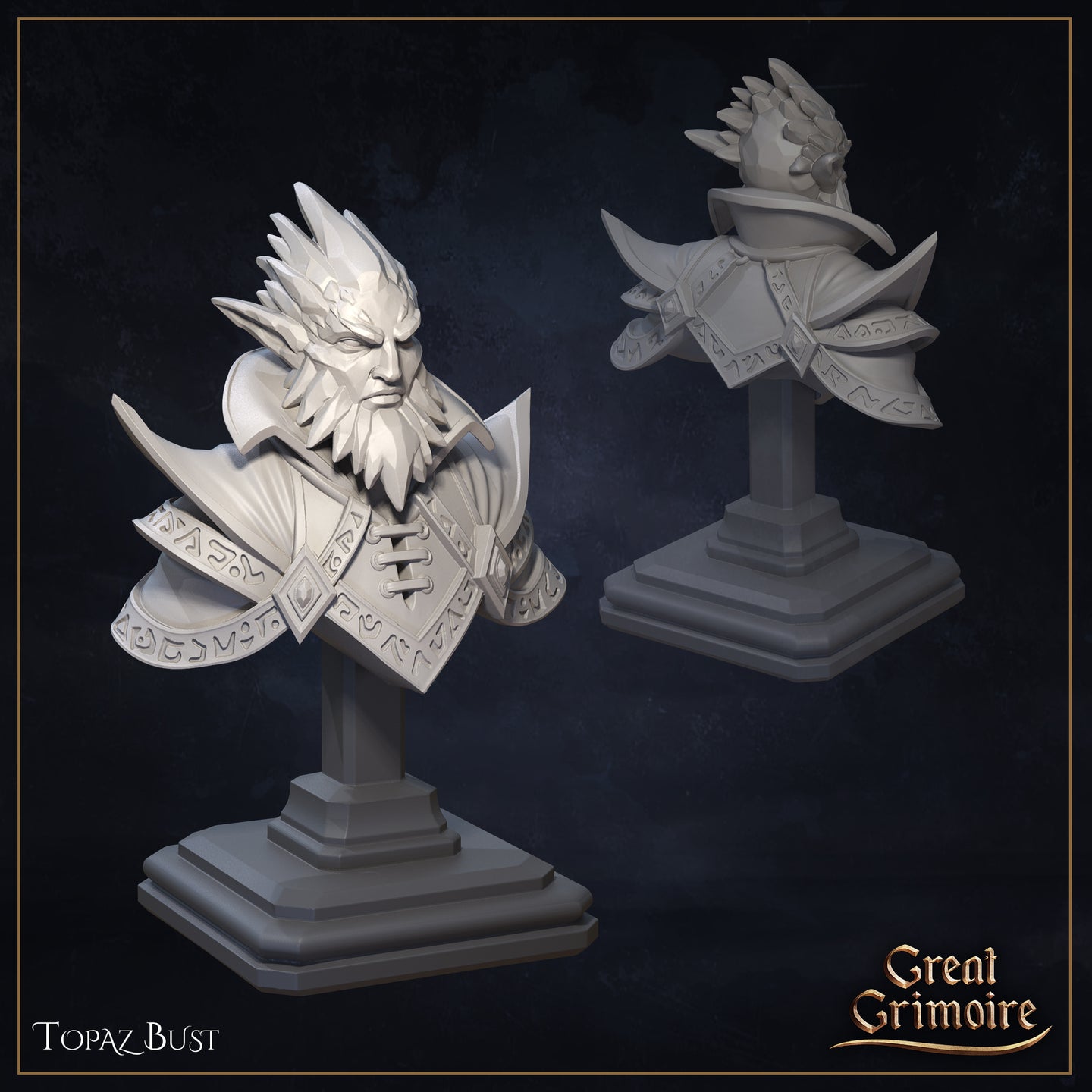 Topaz Bust  by Great Grimoire
