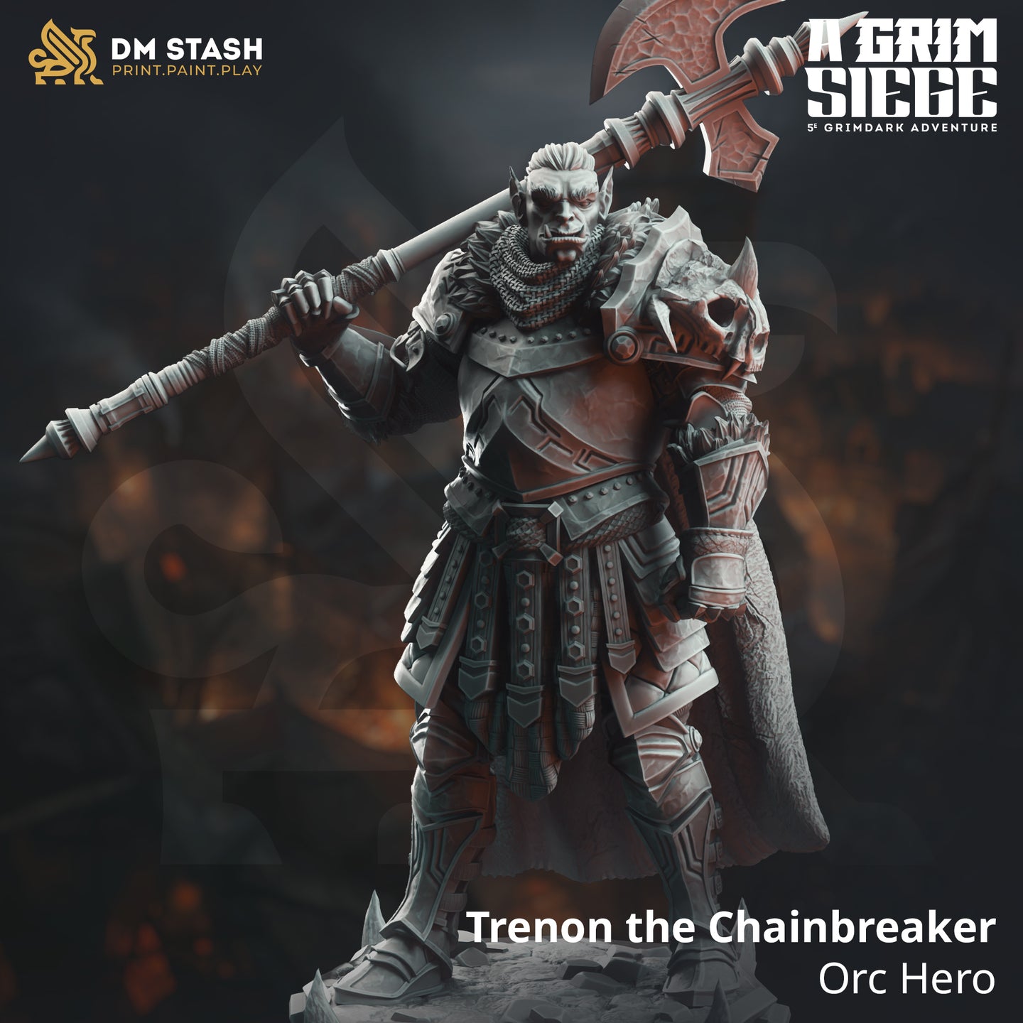 Orc Hero (Trenon the Chainbreaker) by DM Stash