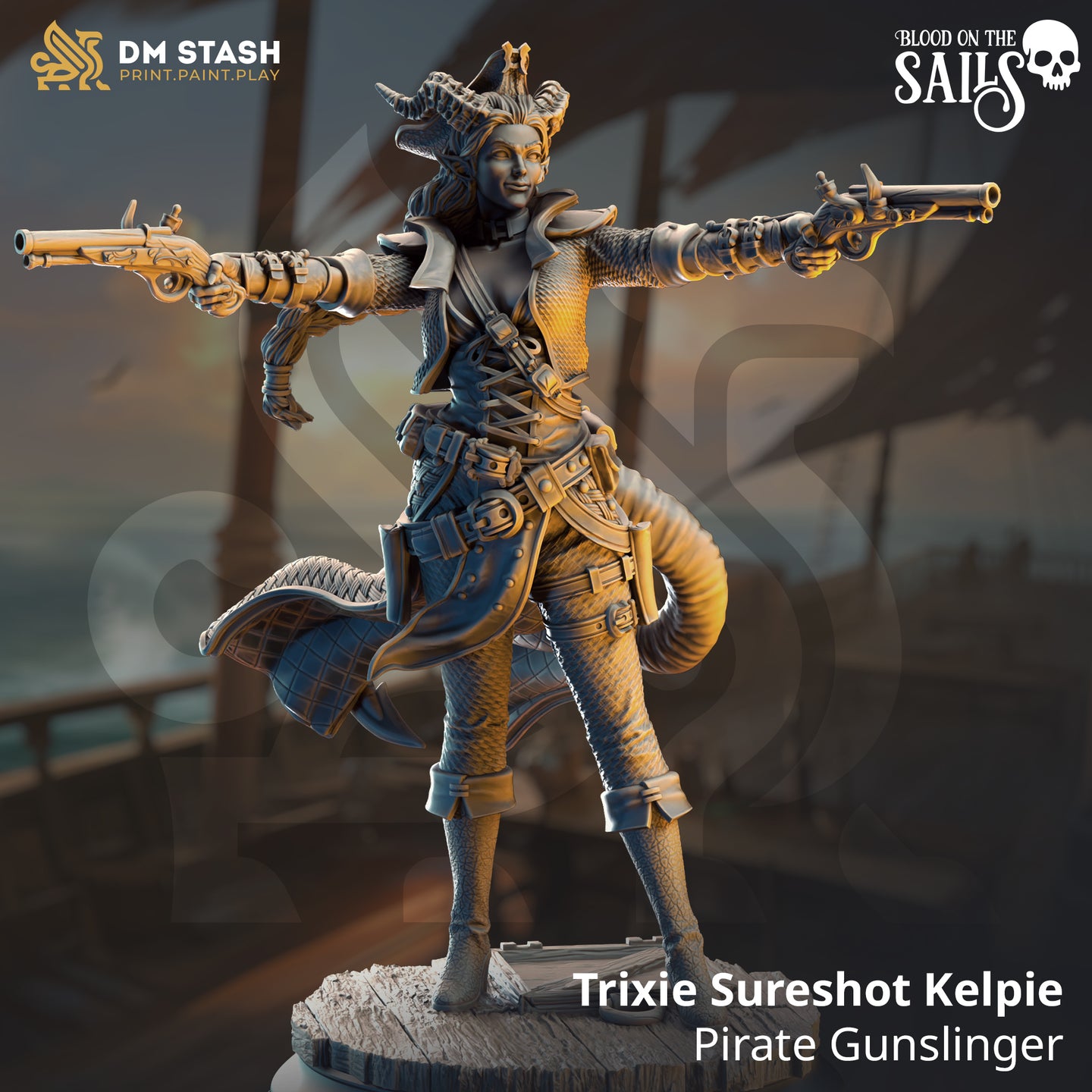 Pirate Gunslinger (Trixie Sureshot Kelpie) by DM Stash