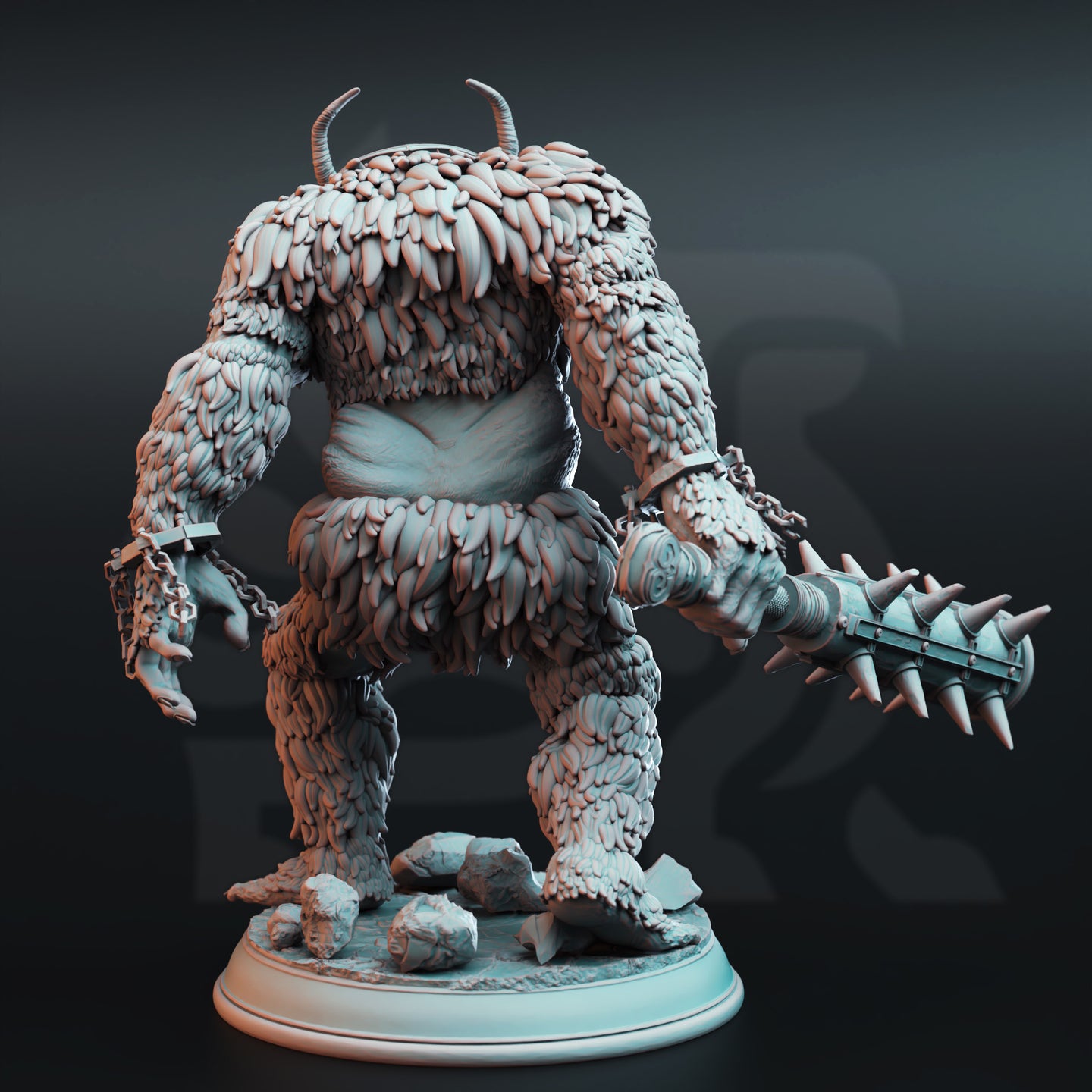 Snow Troll w/Mace by DM Stash