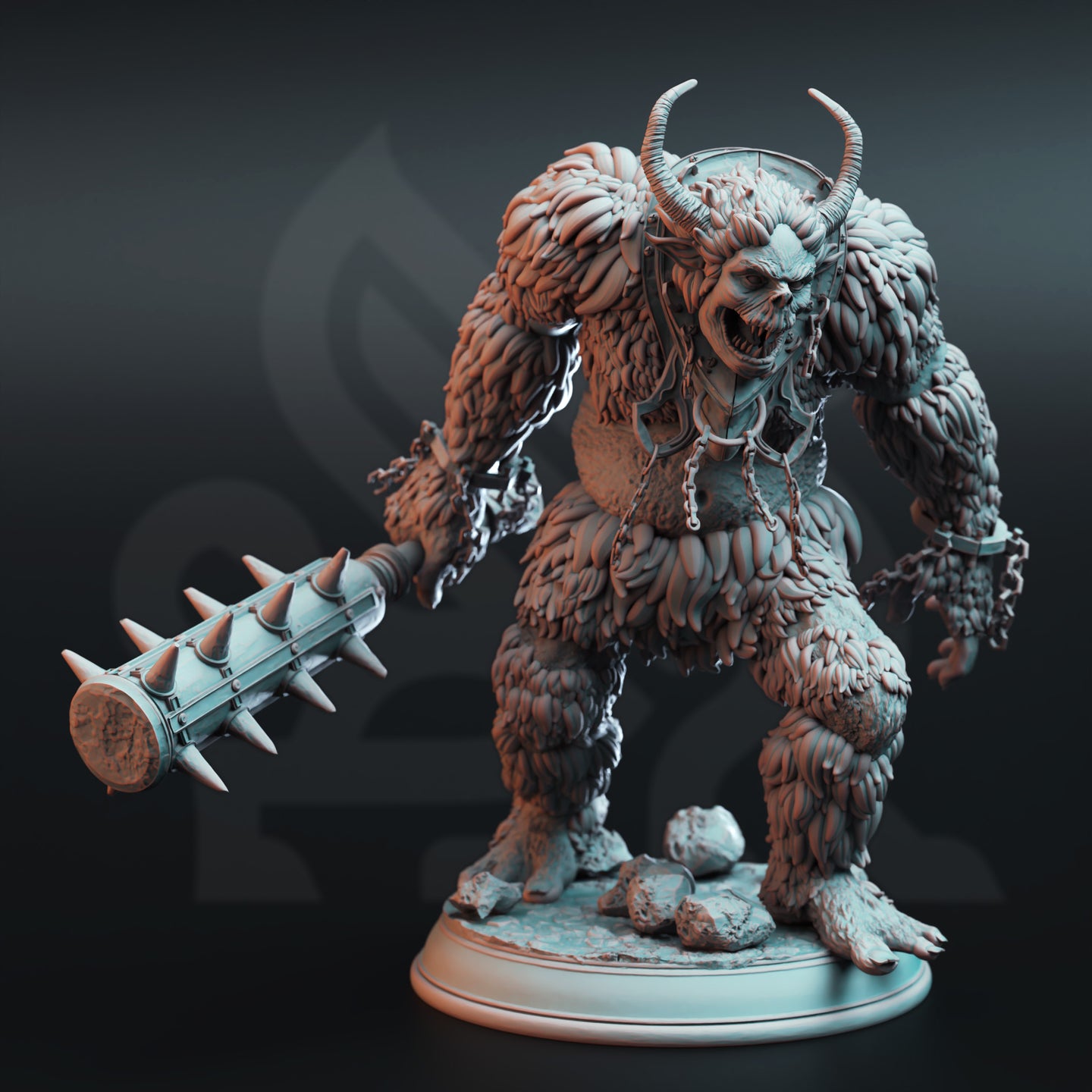 Snow Troll w/Mace by DM Stash