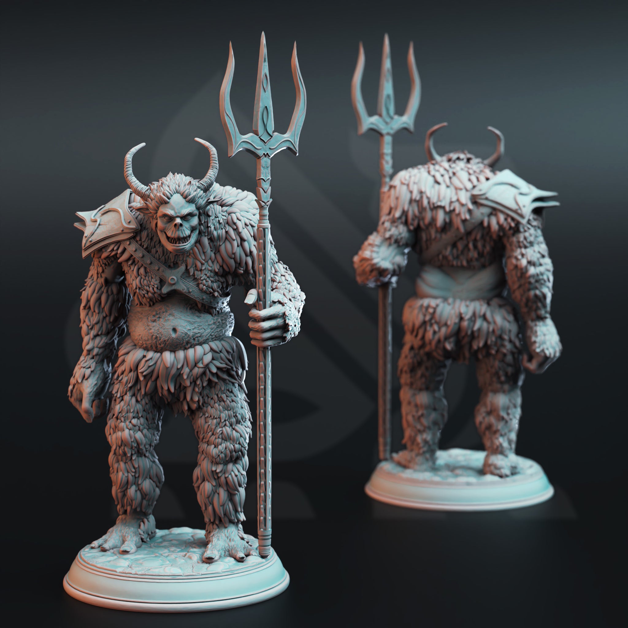 Snow Troll w/Spear by DM Stash