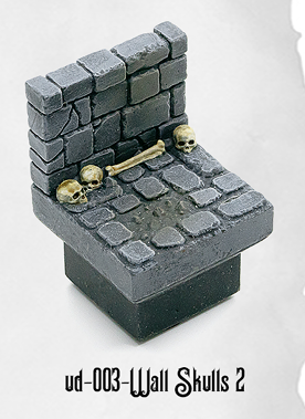 Ultimate Dungeon Wall w/Skulls 2 UD-003 by Dungeon Blocks
