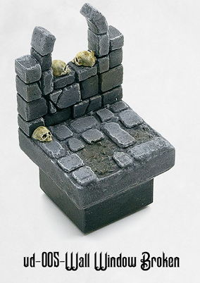 Ultimate Dungeon Wall Window Broken UD-005 by Dungeon Blocks