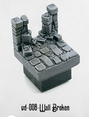Ultimate Dungeon Wall Broken UD-008 by Dungeon Blocks