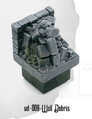 Ultimate Dungeon Wall w/Debris UD-009 by Dungeon Blocks