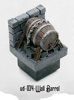 Ultimate Dungeon Wall Barrel UD-034 by Dungeon Blocks