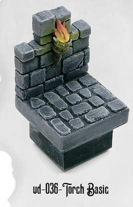 Ultimate Dungeon Torch Wall Basic UD-036 by Dungeon Blocks