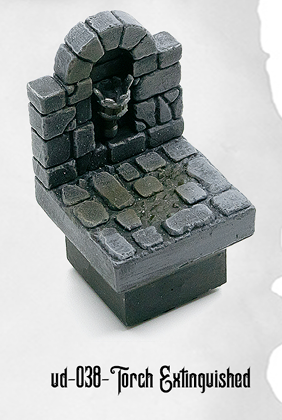 Ultimate Dungeon Torch Wall Extinguished UD-038 by Dungeon Blocks