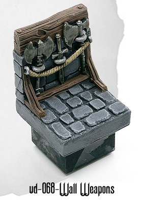 Ultimate Dungeon Wall w/Weapons UD-068 by Dungeon Blocks