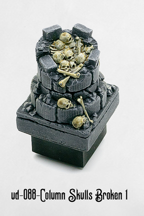 Ultimate Dungeon Column Broken w/Skulls 1 UD-088 by Dungeon Blocks