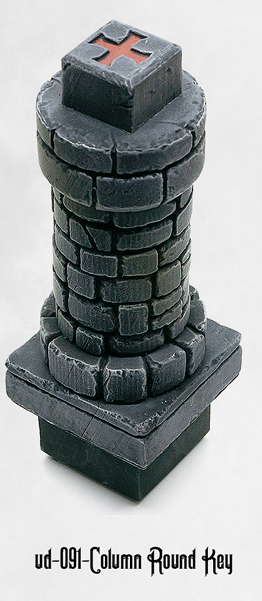 Ultimate Dungeon Column Round Key UD-091 by Dungeon Blocks