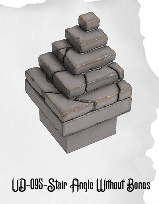 Ultimate Dungeon Corner Stair w/o Skulls UD-095 by Dungeon Blocks