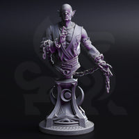 Drow Lunar Monk (Uxas the Reborn) Bust  by DM Stash
