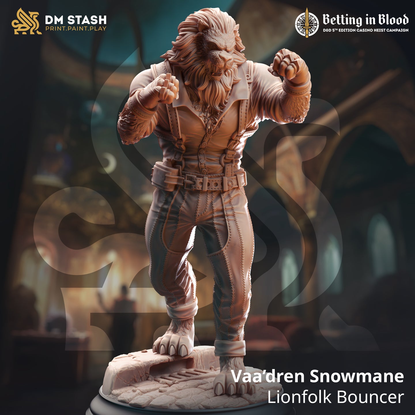 Lionfolk Bouncer (Vaa'dren Snowmane) by DM Stash