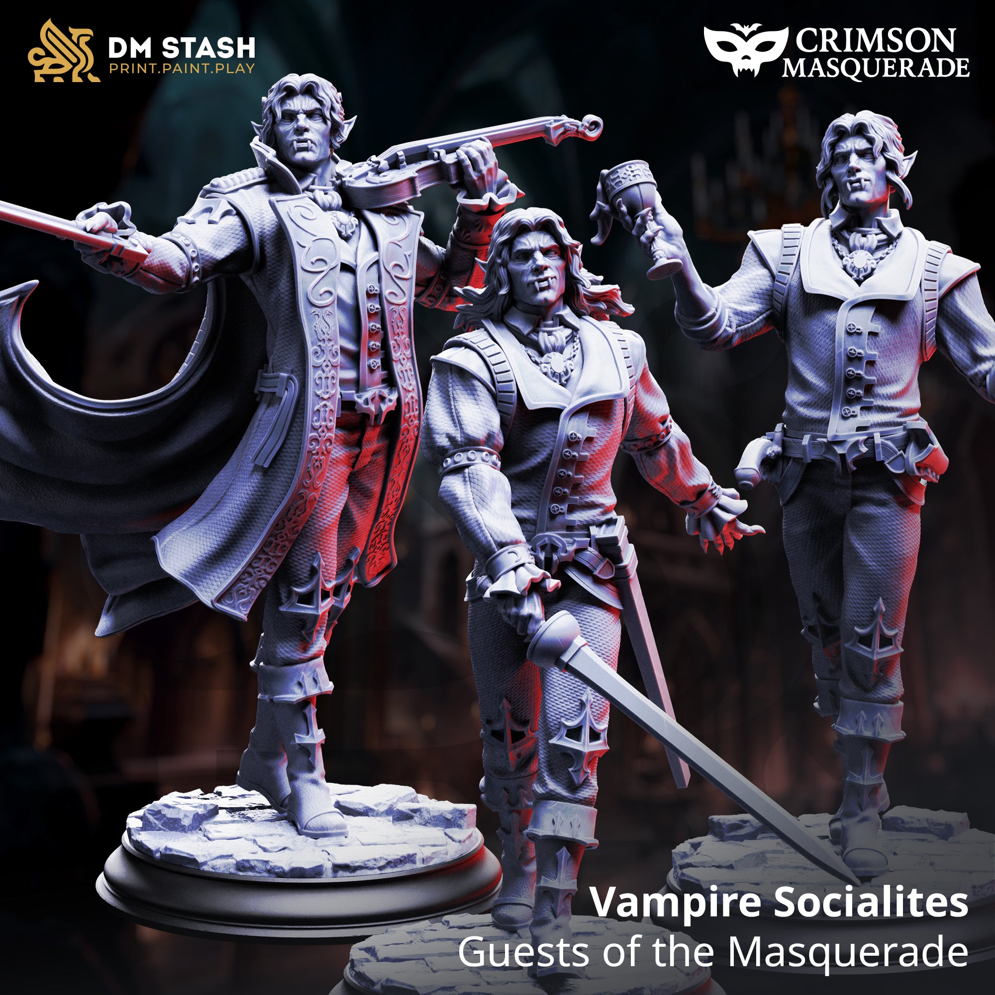 Vampire Socialites - Guests of the Masquerade Bundle by DM Stash