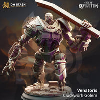 Clockwork Golem (Venatoris) Bust  by DM Stash