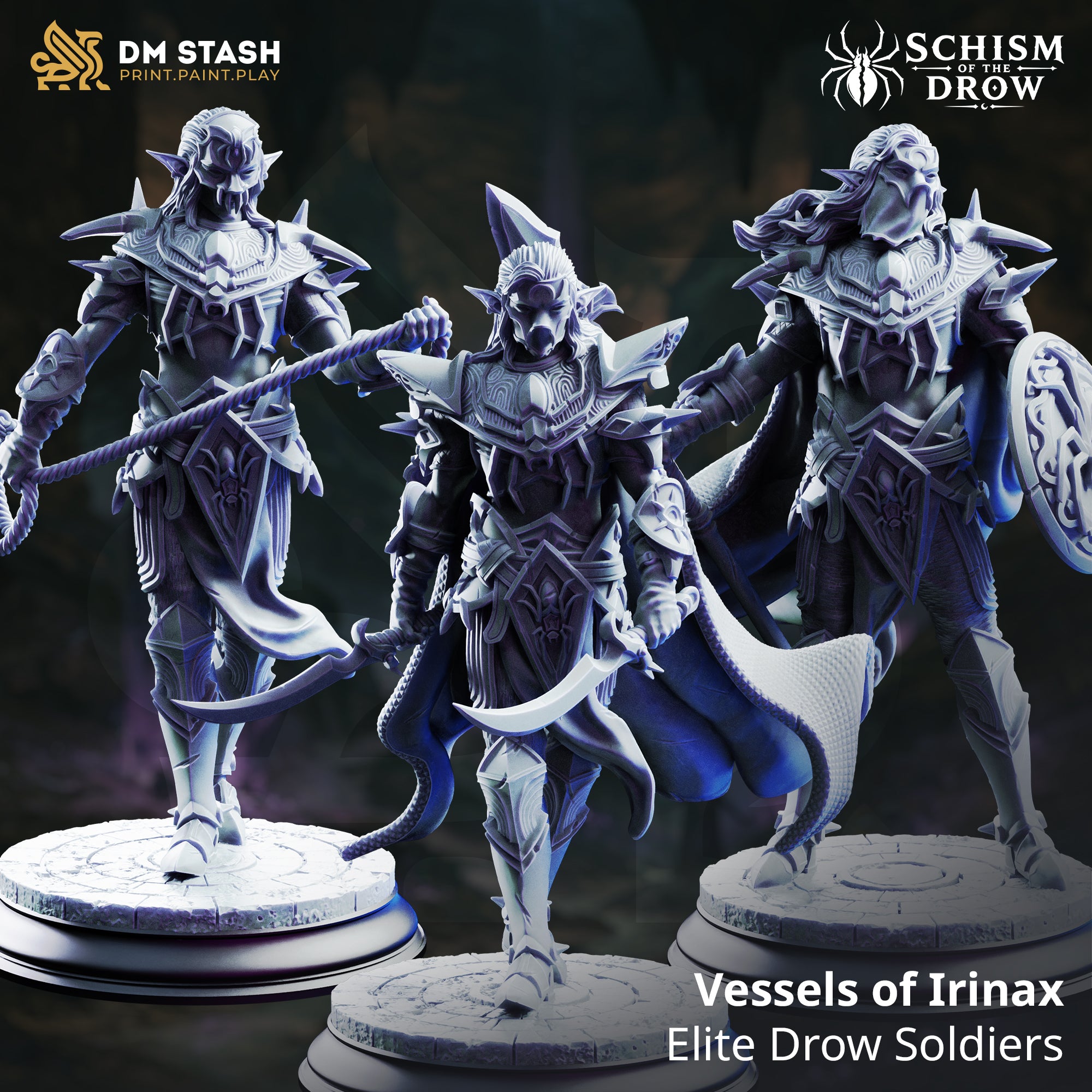 Elite Drow Soldier Bundle by DM Stash