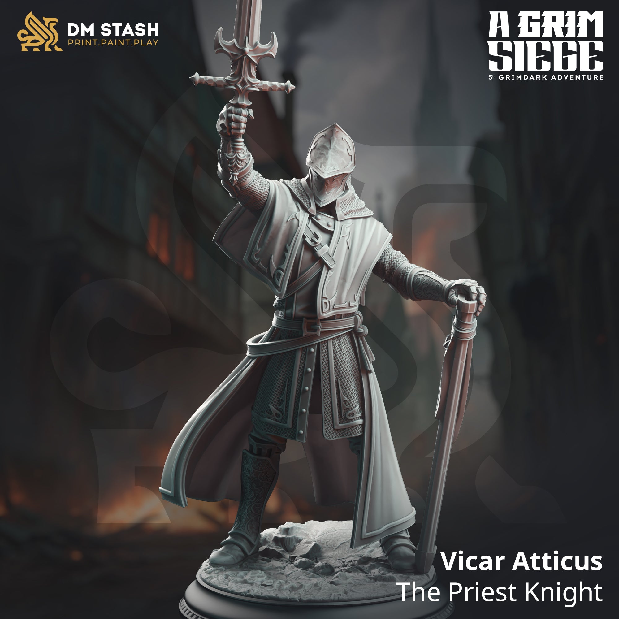The Priest Knight (Vicar Atticus) by DM Stash