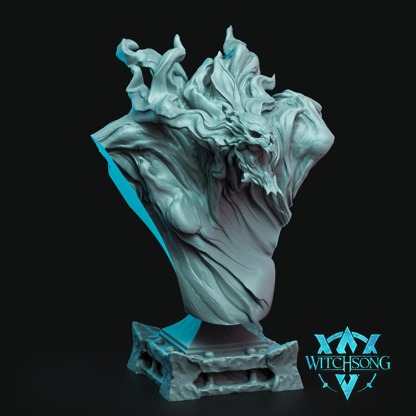 Wandering Pyromant Bust by Witchsong Miniatures