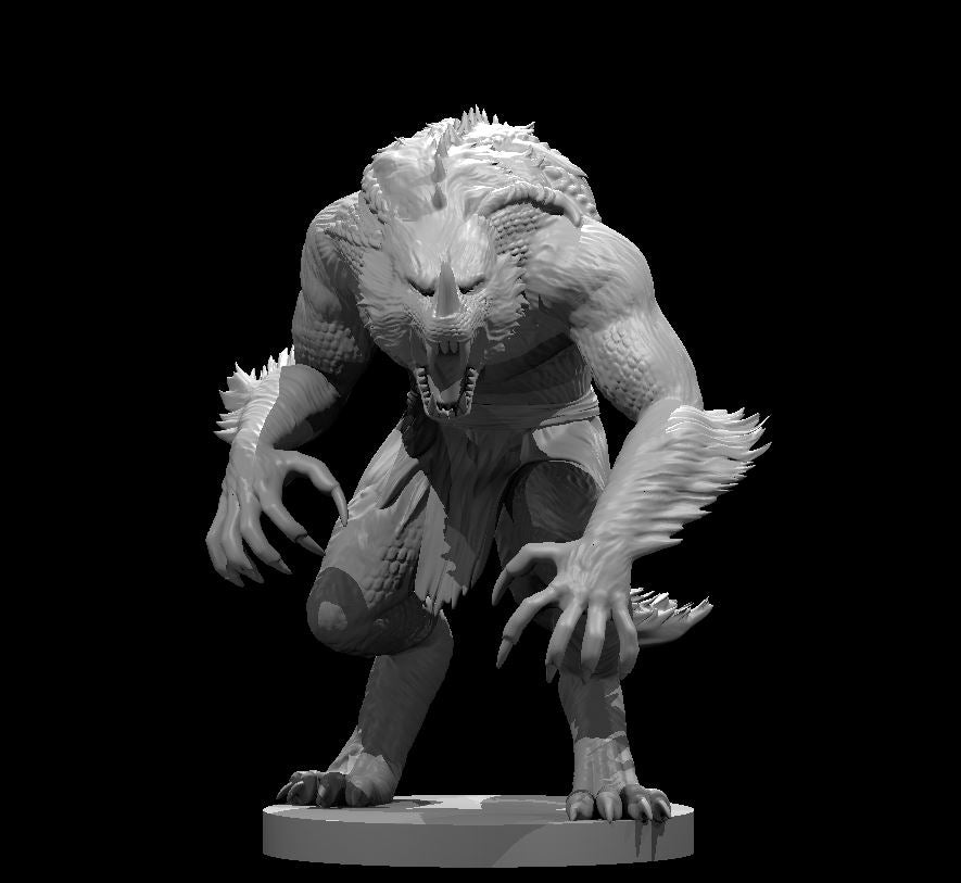 Werewolf Blue Dragonborn by MZ4250