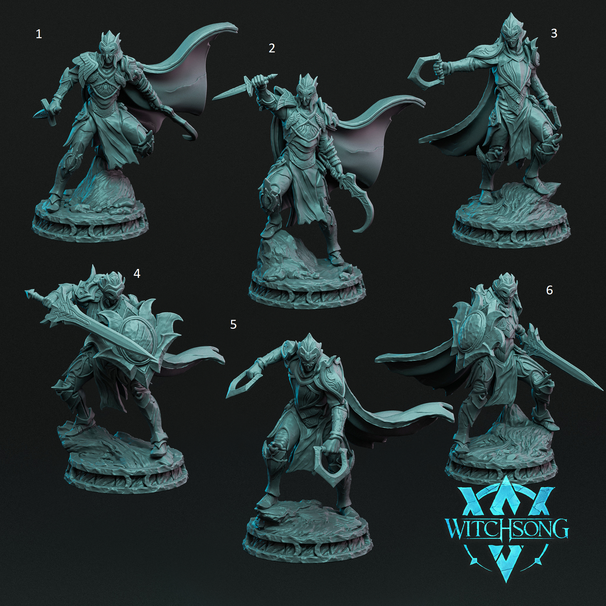 Wingsworn Conscript 06 by Witchsong Miniatures